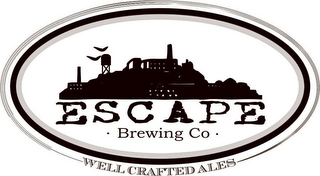 ESCAPE BREWING CO WELL CRAFTED ALES logo
