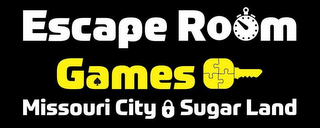 ESCAPE ROOM GAMES MISSOURI CITY SUGAR LAND logo