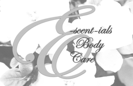 E~SCENT~IALS BODY CARE logo