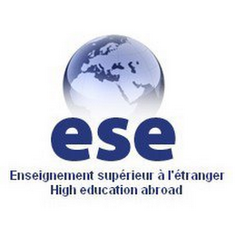 ESE ENSEIGNEMENT SUPÉRIEUR À L'ÉTRANGER HIGH EDUCATION ABROAD logo