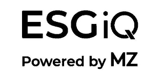 ESGIQ POWERED BY MZ logo