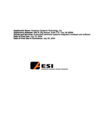 ESI AUTOMOTIVE ELECTRONIC SYSTEMS INTEGRATION logo