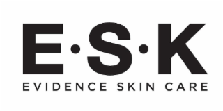 E.S.K EVIDENCE SKIN CARE logo