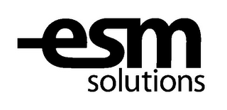 ESM SOLUTIONS logo