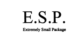 E.S.P. EXTREMELY SMALL PACKAGE logo