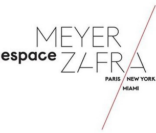 ESPACE MEYER ZAFRA PARIS NEW YORK MIAMI logo