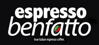 ESPRESSO BENFATTO TRUE ITALIAN ESPRESSOCOFFEE logo