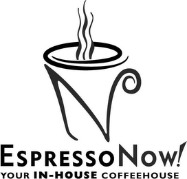 ESPRESSO NOW! YOUR IN-HOUSE COFFEEHOUSE logo