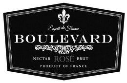 ESPRIT DE FRANCE BOULEVARD NECTAR ROSÉBRUT PRODUCT OF FRANCE logo