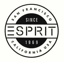ESPRIT SAN FRANCISCO CALIFORNIA USA SINCE 1969 logo