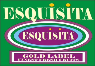 ESQUISITA ESQUISITA GOLD LABEL FINEST FRESH FRUITS logo