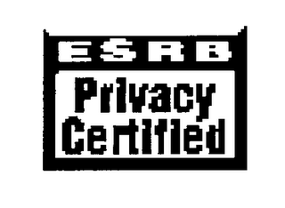 ESRB PRIVACY CERTIFIED