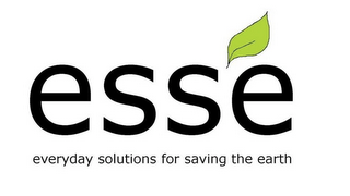 ESSE EVERYDAY SOLUTIONS FOR SAVING THE EARTH logo