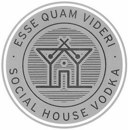 ESSE QUAM VIDERI SOCIAL HOUSE VODKA logo