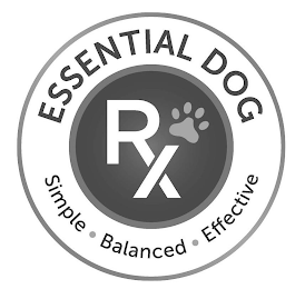 ESSENTIAL DOG RX SIMPLE BALANCED EFFECTIVE logo