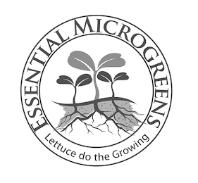 ESSENTIAL MICROGREENS LETTUCE DO THE GROWING logo
