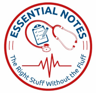 ESSENTIAL NOTES THE RIGHT STUFF WITHOUT THE FLUFF logo