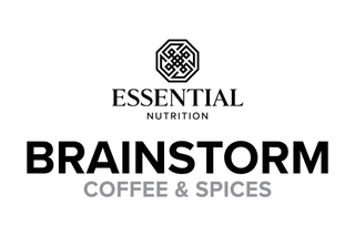 ESSENTIAL NUTRITION BRAINSTORM COFFEE & SPICES logo
