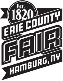 EST. 1820 ERIE COUNTY FAIR HAMBURG, NY logo