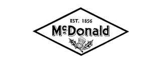 EST. 1856 MCDONALD logo