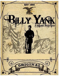 EST 1865 BILLY YANK UNION SOLDIER ORIGINAL logo