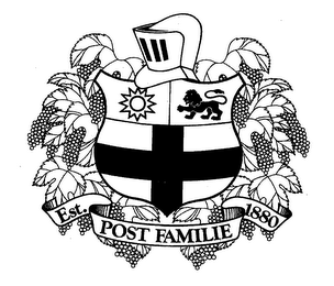 EST. 1880 POST FAMILIE logo