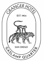 EST. 1904 SAN DIEGO GRANGER HOTEL GASLAMP QUARTER logo