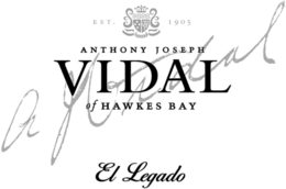 EST. 1905 ANTHONY JOSEPH VIDAL OF HAWKES BAY EL LEGADO logo