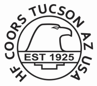 EST 1925 HF COORS TUCSON AZ USA logo