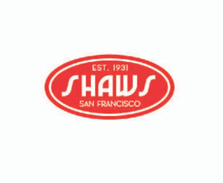 EST. 1931 SHAWS SAN FRANCISCO logo