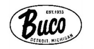 EST. 1933 BUCO DETROIT. MICHIGAN logo