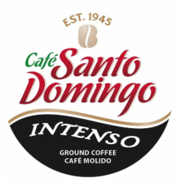 EST. 1945 CAFÉ SANTO DOMINGO INTENSO GROUND COFFEE CAFÉ MOLIDO logo