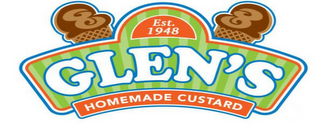 EST. 1948 GLEN'S HOMEMADE CUSTARD logo
