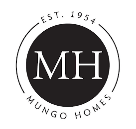 EST. 1954 MH MUNGO HOMES logo
