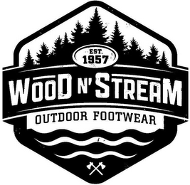 EST. 1957 WOOD N' STREAM OUTDOOR FOOTWEAR logo