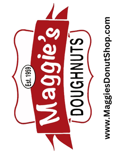 EST. 1959  MAGGIE'S DOUGHNUTS WWW.MAGGIESDONUTSHOP.COM logo