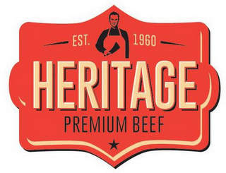 EST. 1960 HERITAGE PREMIUM BEEF logo