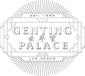 EST. 1965 GENTING PALACE LAS VEGAS logo