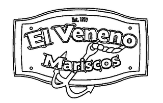 EST. 1970 EL VENENO MARISCOS logo