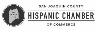 EST. 1972 SAN JOAQUIN COUNTY HISPANIC CHAMBER OF COMMERCE logo