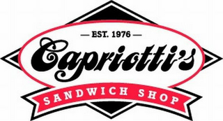 - EST. 1976 - CAPRIOTTI'S SANDWICH SHOP logo