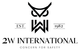 EST. 1982 WW 2W INTERNATIONAL CONCERN FOR SAFETY logo