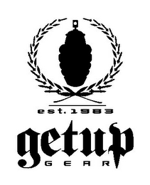 EST. 1983 GETUP GEAR logo