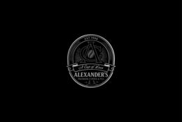 EST 1990 AC A CUP OF LOVE ALEXANDER'S PREMIUM COFFEE & TEA logo