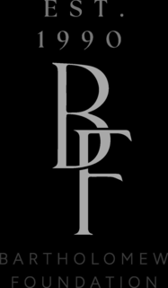 EST. 1990 BF BARTHOLOMEW FOUNDATION logo