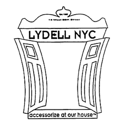EST. 1992 15 WEST 36TH STREET LYDELL NYC ACCESSORIZE AT OUR HOUSE logo
