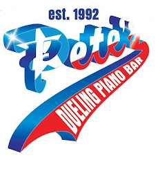 EST. 1992 PETE'S DUELING PIANO BAR logo