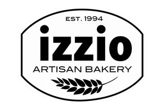 EST. 1994 IZZIO ARTISAN BAKERY logo