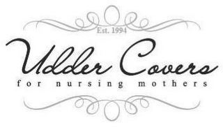 EST. 1994 UDDER COVERS FOR NURSING MOTHERS logo