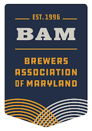 EST. 1996 BAM BREWERS ASSOCIATION OF MARYLAND logo